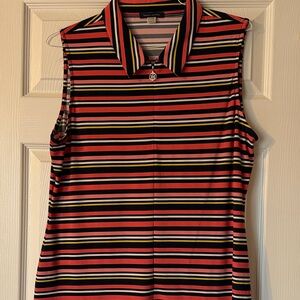 Tommy Hilfiger Multicolor Striped Sleeveless Blouse